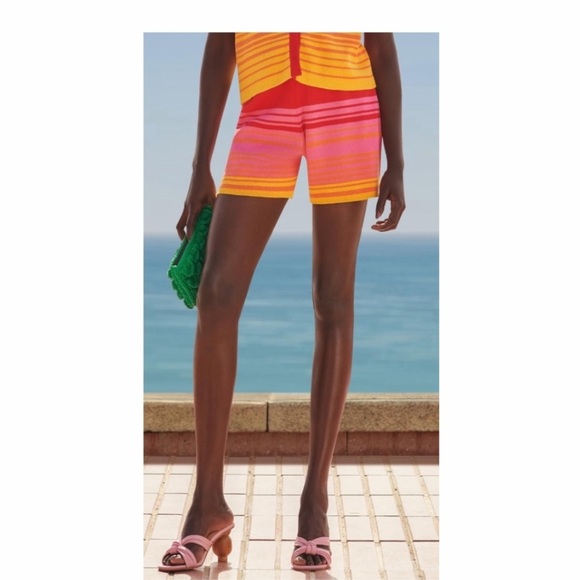 Monrow Cotton Sunset Sweater Easy Shorts. - Picture 4 of 8